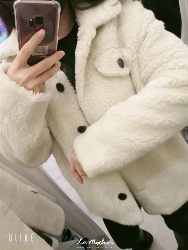 (限量商品)雙口袋羊毛排釦外套